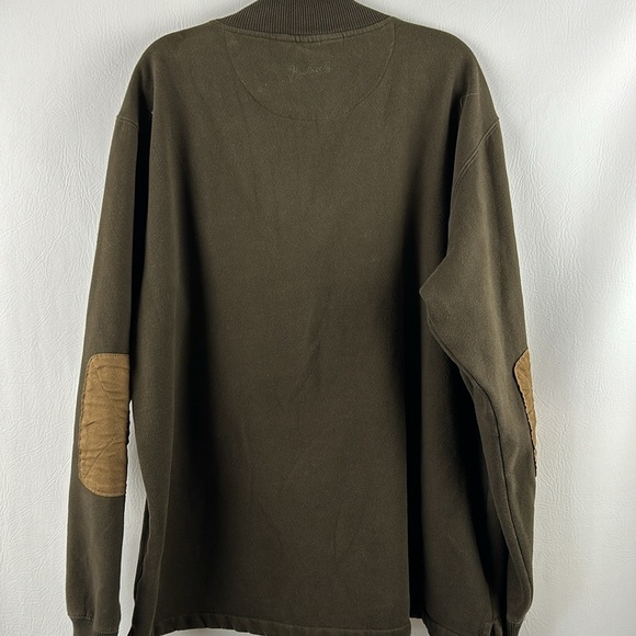 Woolrich Half Zip Elbow Patch Sweatshirt - Picture 6 of 10